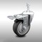 Service Caster 4 Inch SS Thermoplastic Rubber 3/8 Inch Threaded Stem Caster Total Lock Brake SCC-SSTSTTL20S414-TPRB-381615 - alternate 1